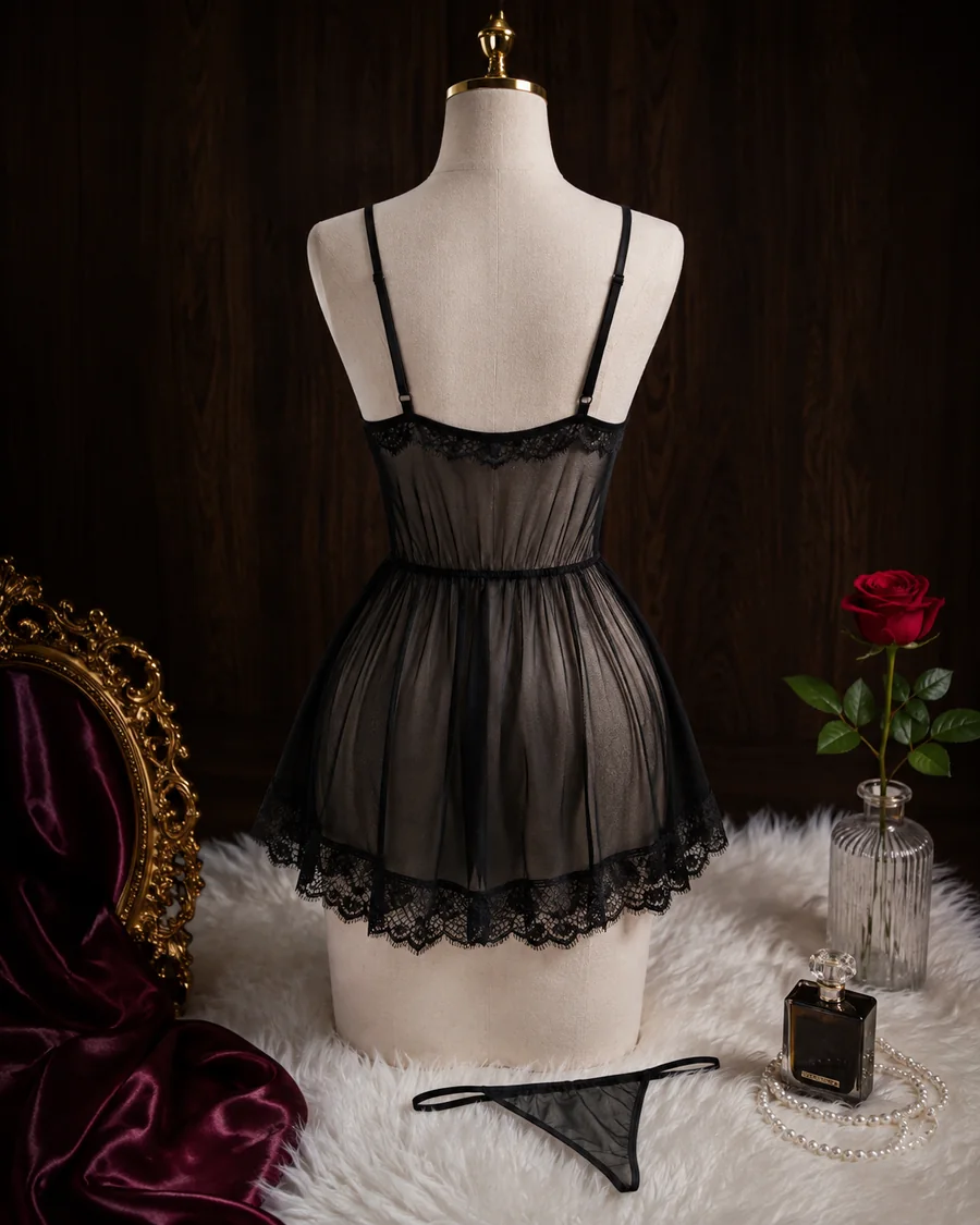 Midnight Lace Babydoll alternate view