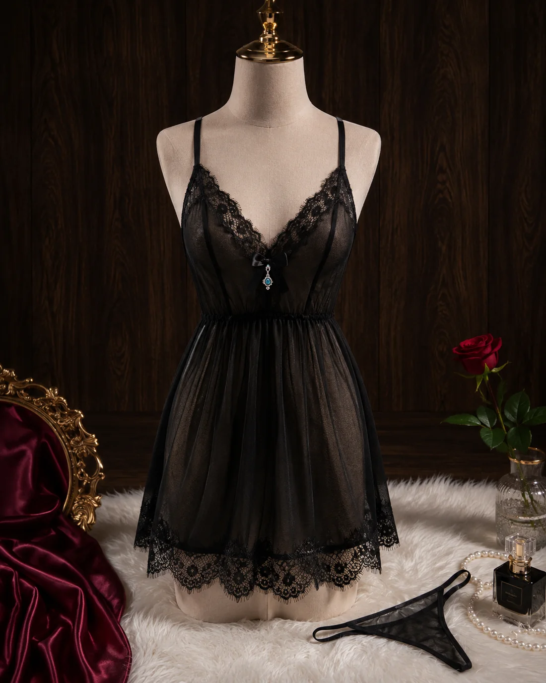 Midnight Sheer Nightdress