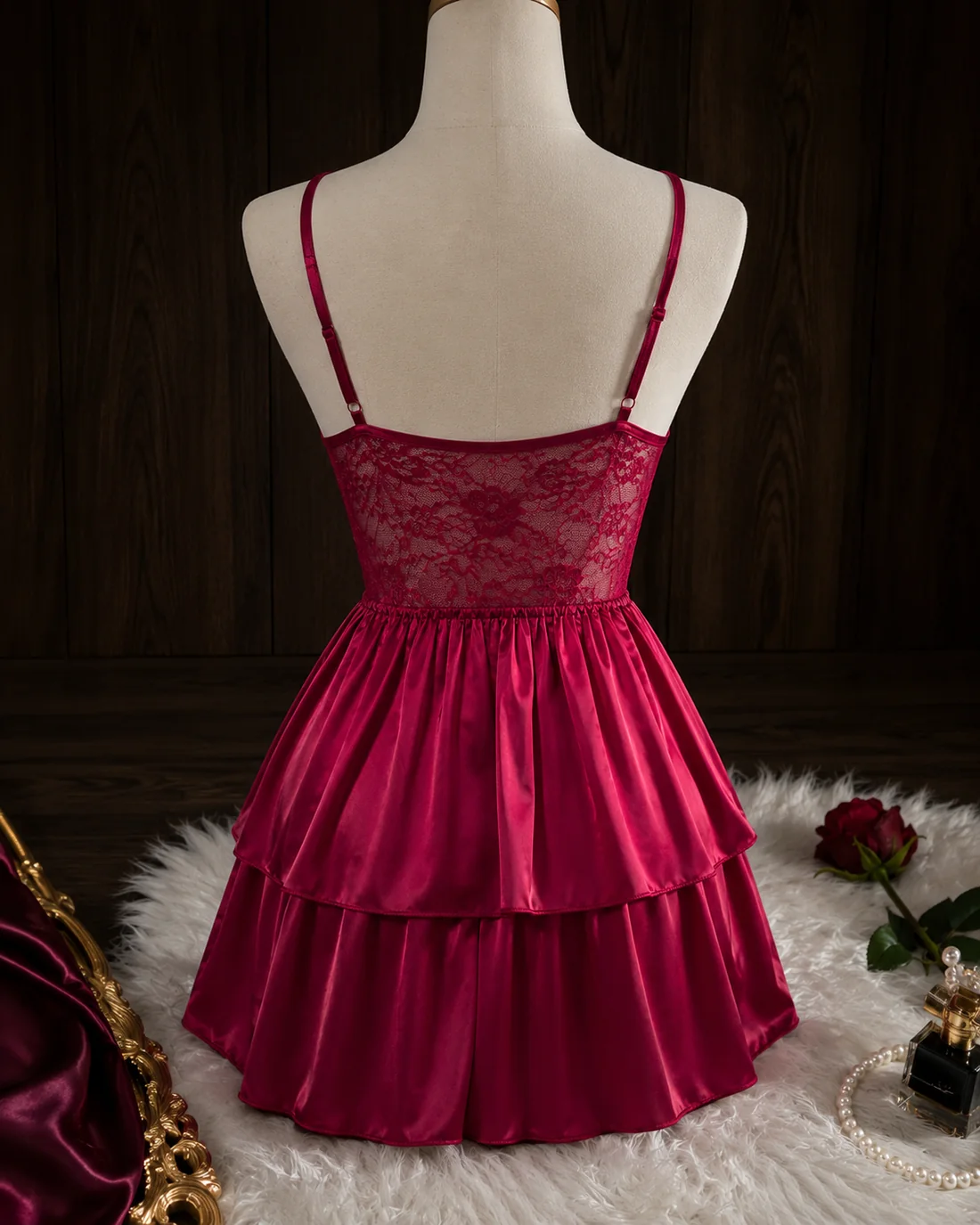 Rose Whisper Babydoll alternate view